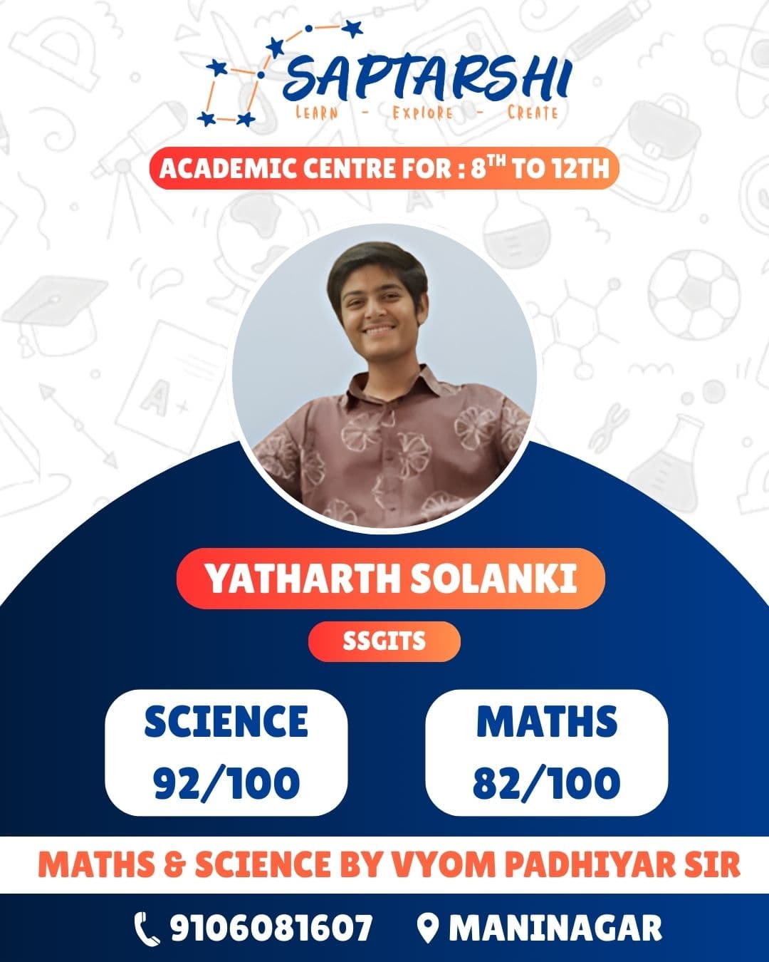 Saptarshi Education student result highlight 2
