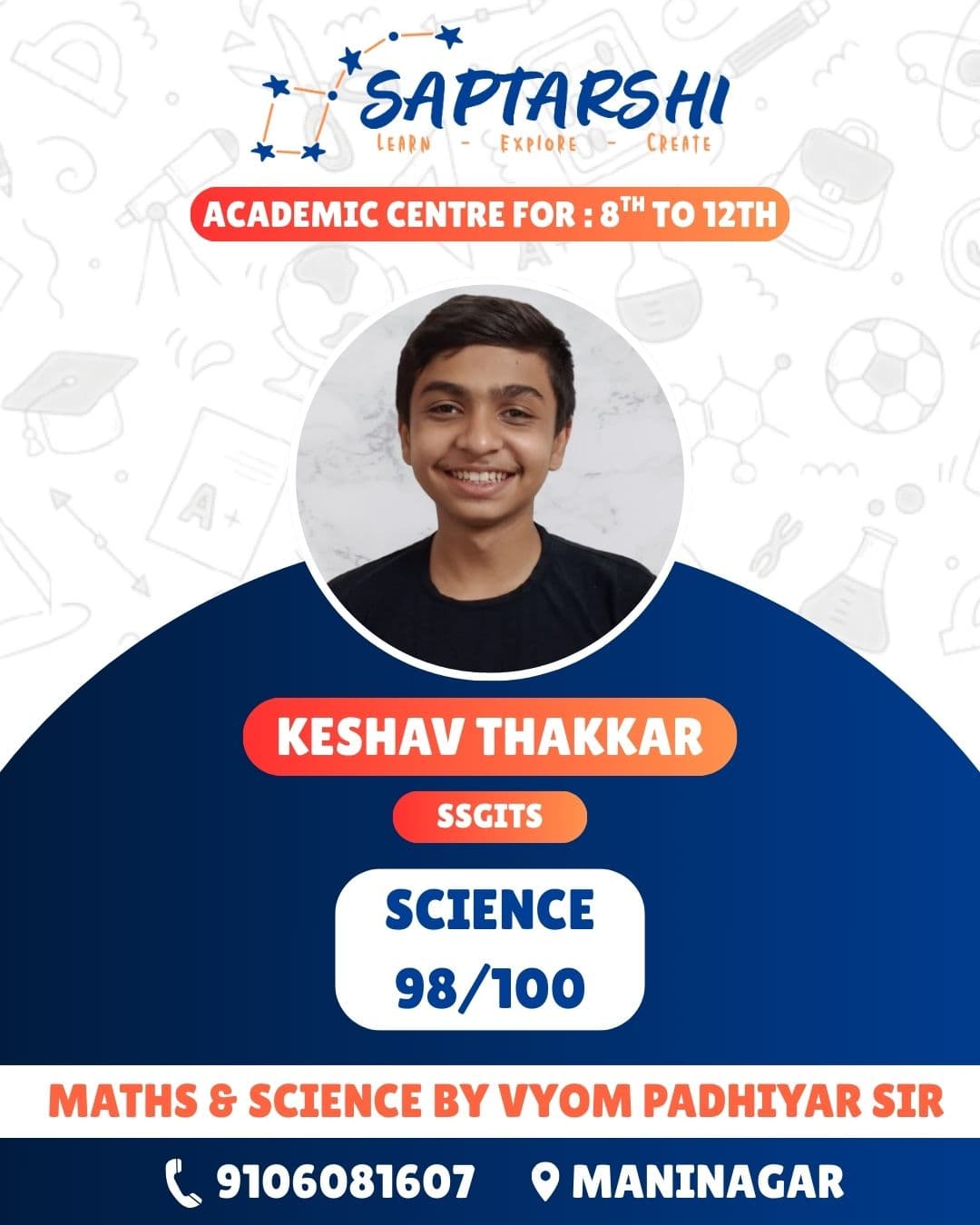 Saptarshi Education student result highlight 4